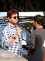 Irrfan Khan snapped in Kolkata on the sets of movie Piku on 8th Nov 2014
